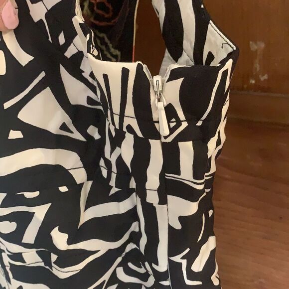 Phoebe Couture B/W Butterfly midi halter silk dress - Picture 6 of 11